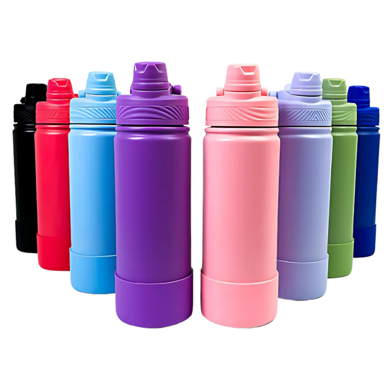 Garrafa Térmica Squeeze De Academia Inox 600ml Água Sports